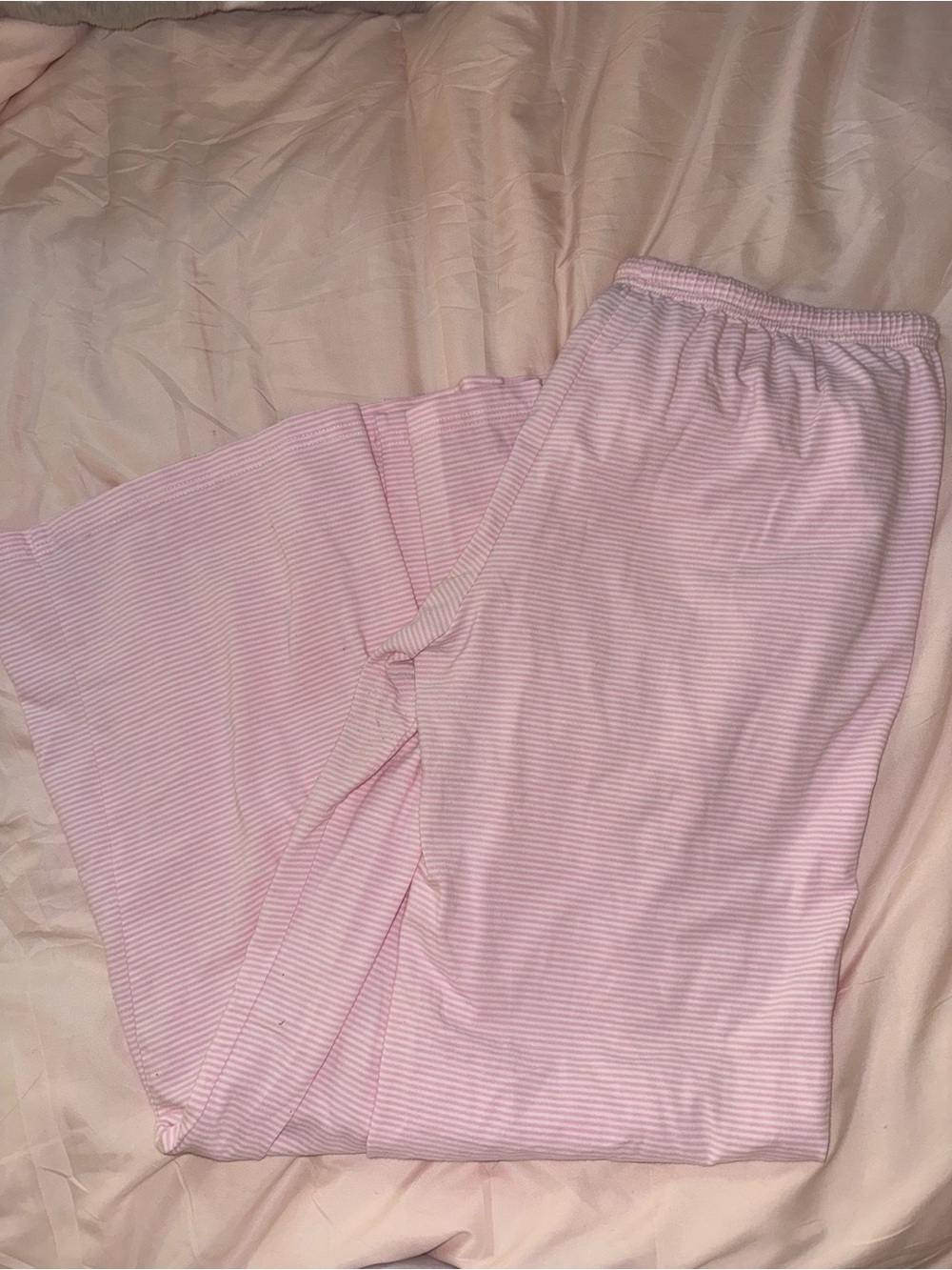 Edikted Pink Striped Wide-Leg Lounge Pants